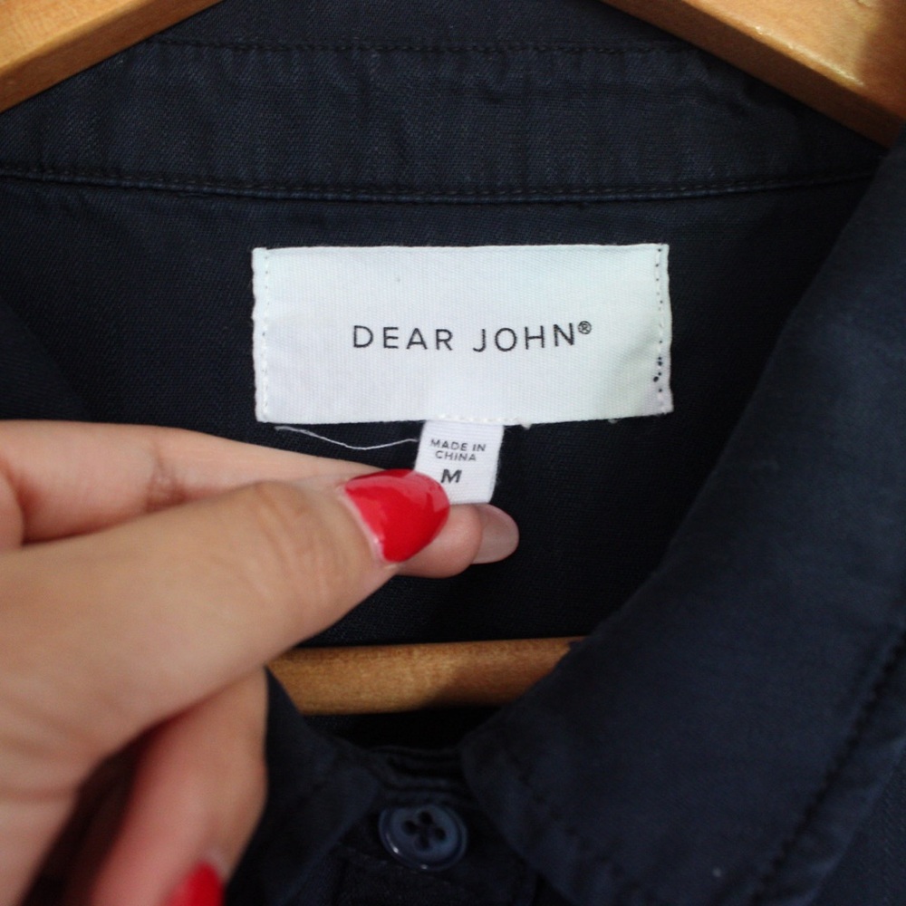 Dear John Tencel Button Down Top - image 5